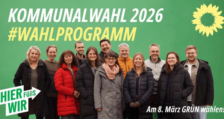 KOMMUNALWAHL 2026 #WAHLPROGRAMM (Banner Medium (US) (Querformat))